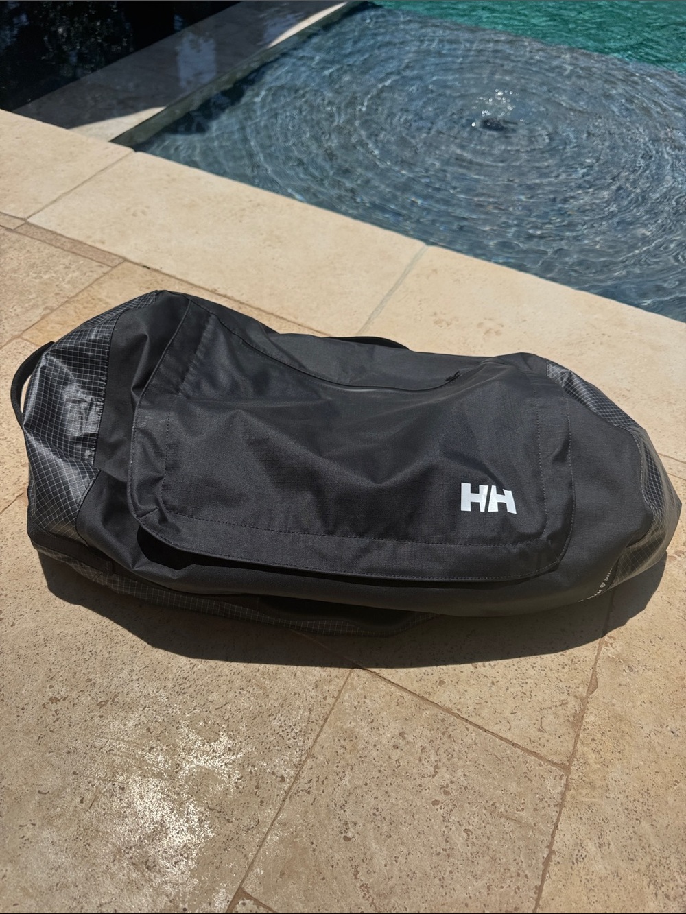 Helly Hansen Black High Tide 65 L Duffel Bag - HH Logo Travel Bag